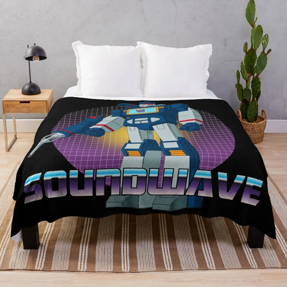 Soundwave Decepticon Transformer G1 Throw Blanket Furrys Summer Blankets