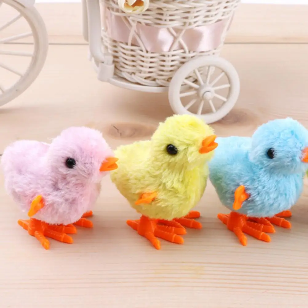 

Chick Clockwork Toy Cute Animal Doll Interesting Jumping Battery Free Interactive Toys Novelty Wind-Up Toy Boys Girls Toy Gift