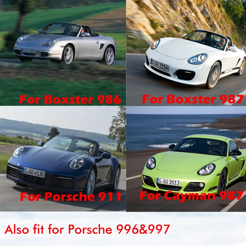 2 Stück Rhyming Sonnenblende Kosmetikspiegelabdeckung Gehäuse Ersatz für Porsche 996 997 911 986 987 Boxster Cayman Autozubehör