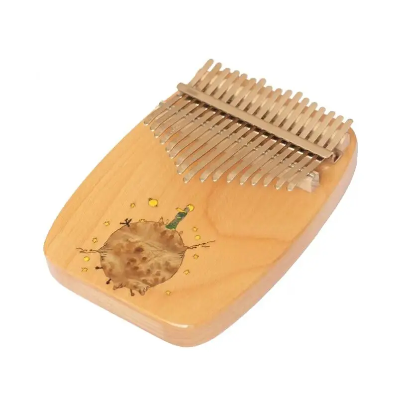 Mr.mai 17 Notes Kalimba Solid beech The Little Prince Thumb Piano Finger Piano With Bag Accessories