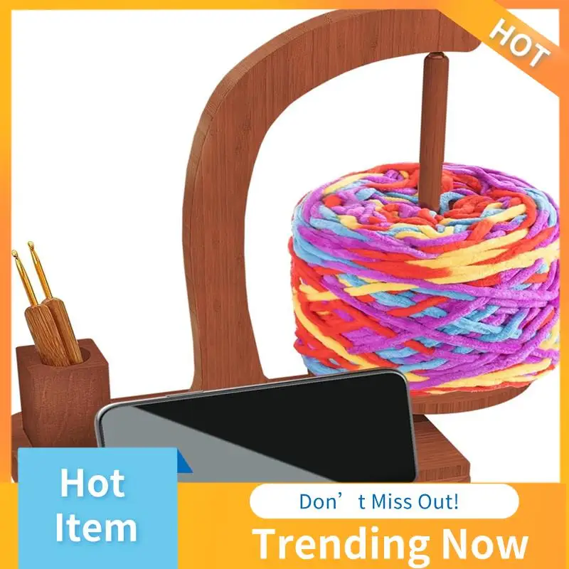 

CMHI-обновленный держатель пряжи для вязания и вязания крючком, магнитный вращающийся механизм пряжи, держатель шарика пряжи