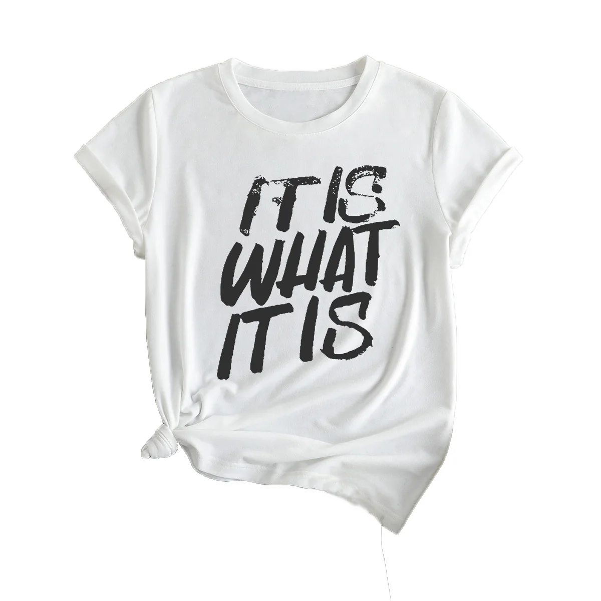 

Cute and interesting printed women's T-shirt Hip Hop vintage T-shirt clothes Creative casual top round neck women's short sleeve
