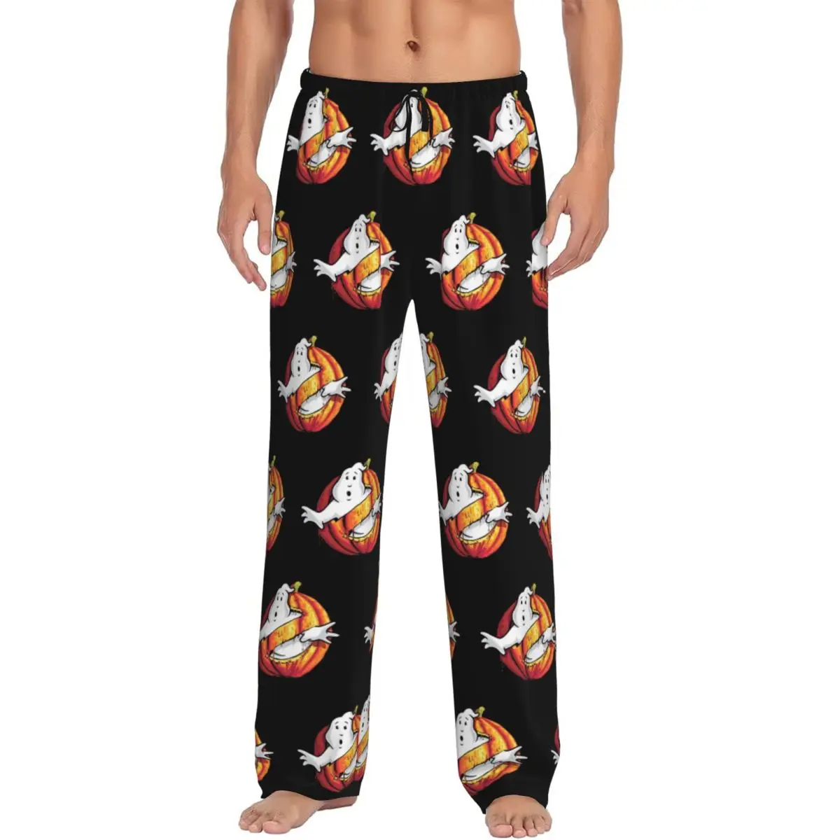 

Custom G-Ghostbusters Pajama Pants Sleepwear Men's Elastic Waistband Supernatural Comedy Film Sleep Lounge Bottoms with Pockets