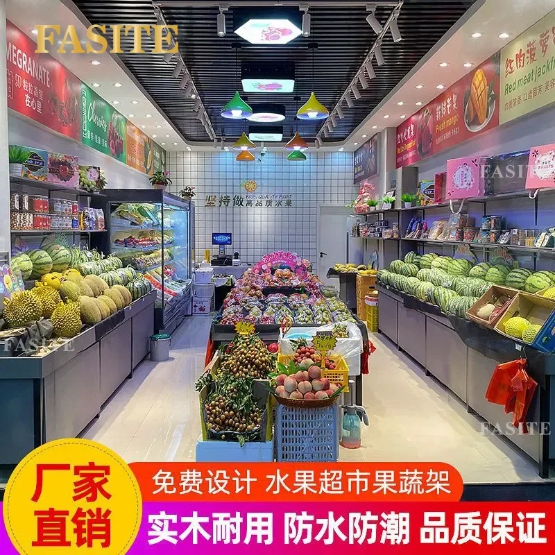 For Fruit Store Stepped Display Rack Creative Multi Layer Vegetable Shelf Washing Cutting Table Durable Space Saving