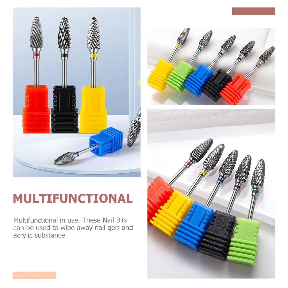 Nagel Schleifen Köpfe Multifunktionale Maniküre Polieren Bits Für Gel Acryl Entfernung Langlebige Bohrer Set Werkzeuge