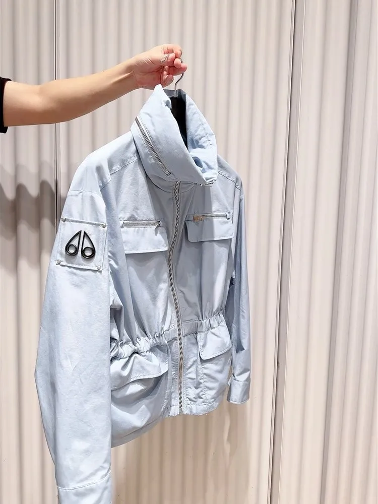 

Trendy Women's Workwear Jacket Drawstring Waist Autumn Winter Long Sleeve Commute Style Korean Version Casual Sport Coat