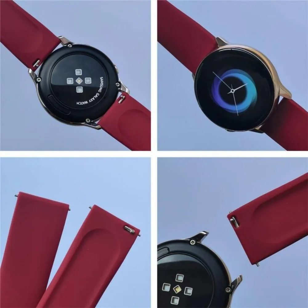 Ремешок силиконовый для Samsung Galaxy Watch 6/5/4 44 мм 40 мм/Classic 47 43 мм 46 42 мм/Pro 45 мм, браслет для Huawei Watch 4 GT2 3, 20 мм 22 мм
