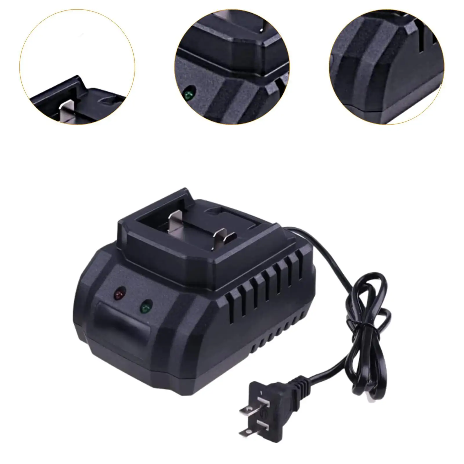 21V Battery Charger Compact Direct Replace Station Power Tools Fast Charging