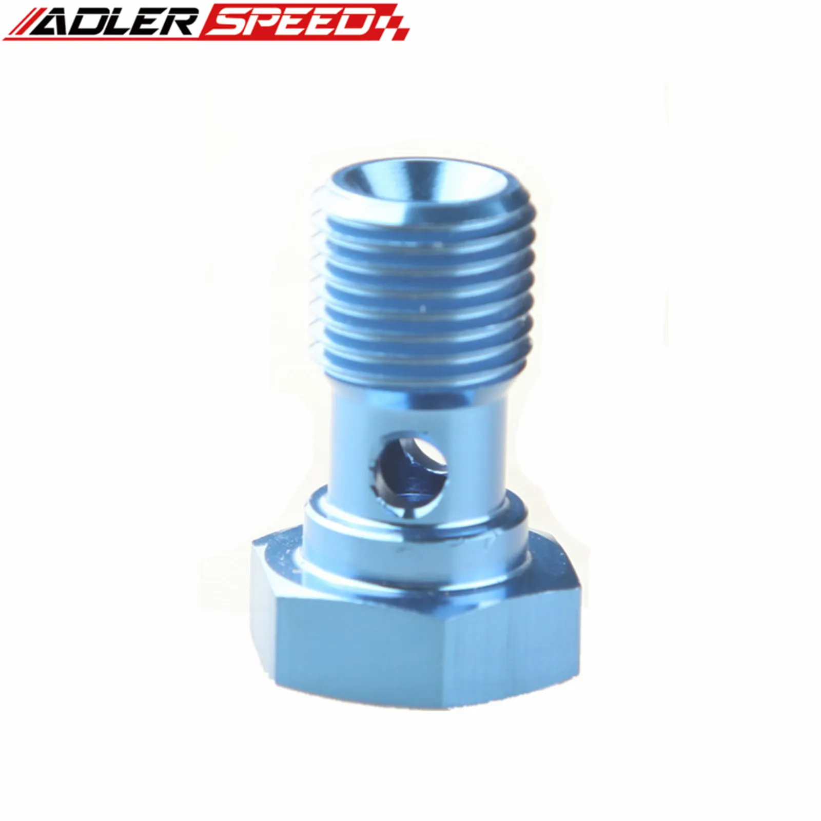 ADLERSPEED  Banjo Bolt M14 X 1.5 Aluminium Banjo Bolt Brake Caliper Adapter Black / Blue