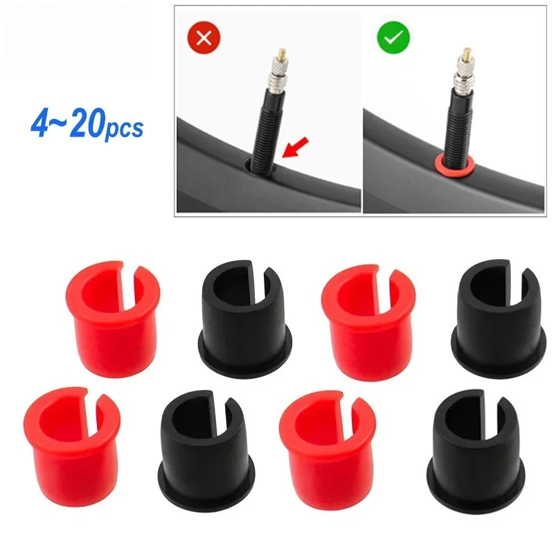 

4/8/10/20 шт. адаптеры клапанов Schrader на Presta, преобразователи отверстий для внутренней трубки обода велосипеда для дорожных велосипедов MTB, простые инструменты для установки