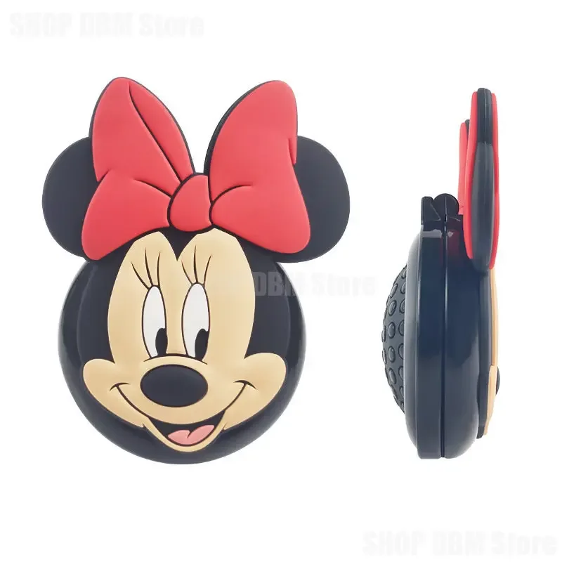 Disney Minnie Mouse Cartoon okrągły przenośny makijaż składana poduszka powietrzna grzebień lustro pielęgnacja włosów modna zabawka prezent urodzinowy dla dzieci