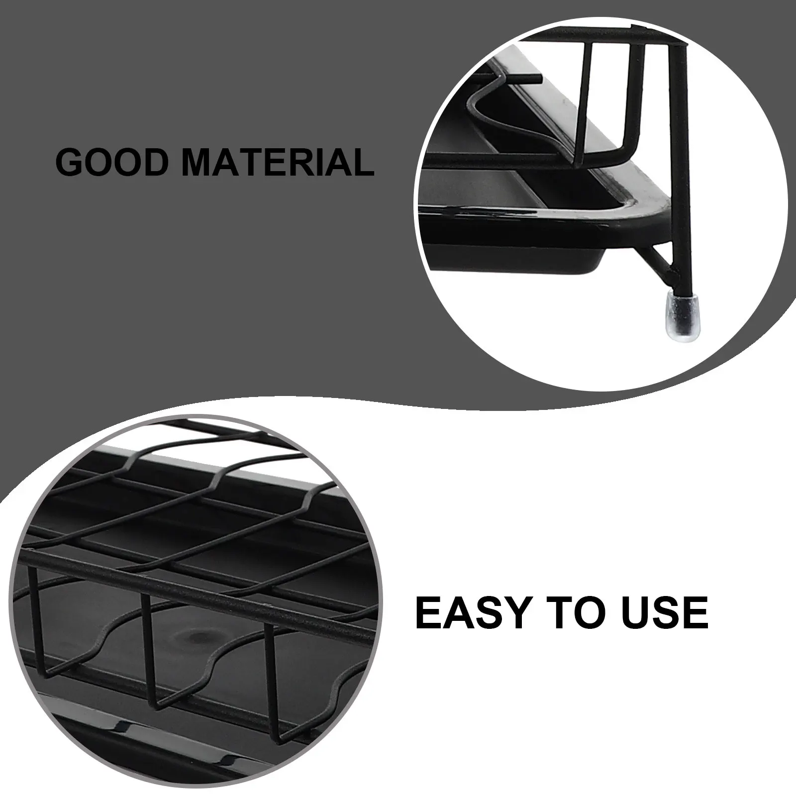 

Kitchen Storage Rack Plate Holder Bowl Shelves Draining Easy Clean Multi functional ganize Home Space Perfect