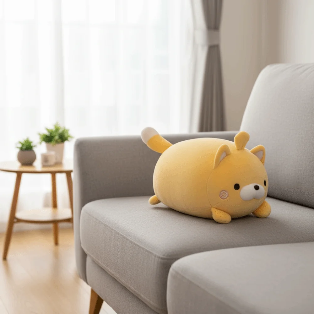 وسادة قابلة للتشوه على شكل حرف U على شكل قطة صديقة للبشرة من الفوم وسادة سفر 2 في 1 وسادة قيلولة ناعمة لرحلة العمل #5