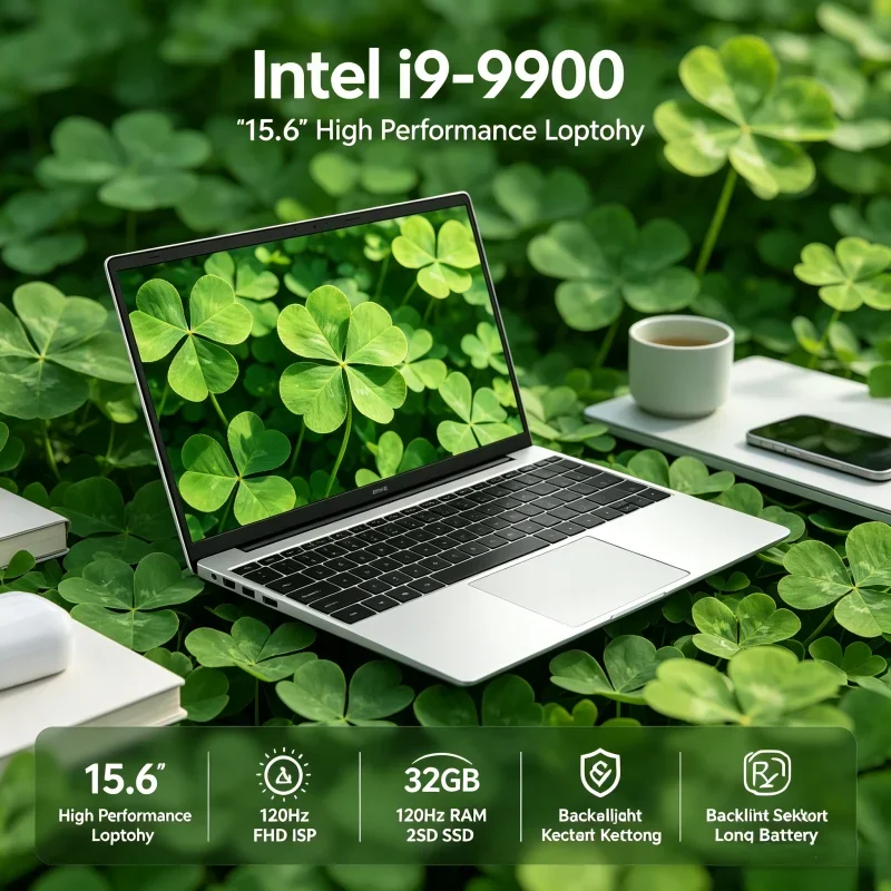 

Intel i9-9900 15.6" High-Performance Laptop 120Hz FHD IPS 32GB RAM 2TB SSD Backlit Keyboard Long Battery