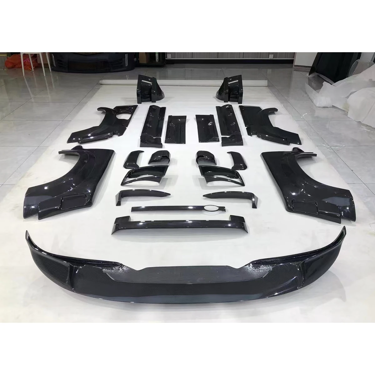Accessories Body Kit for Kahn Wide Carbon Fibre Bodykit for  Defender Wide Facelift