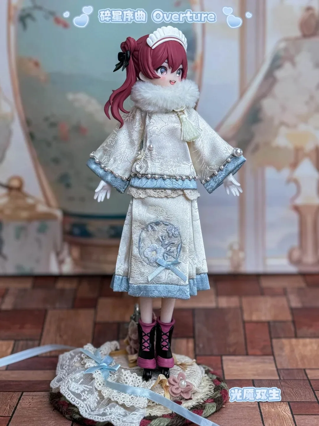 Vintage Treasures Overture Kiseki Bjd Mjd Vestiti Kawaii Guardaroba Nero Rosso Blu Rosa Vestito Adatta Per 1/12 1/8 Bambola Solo Vestiti