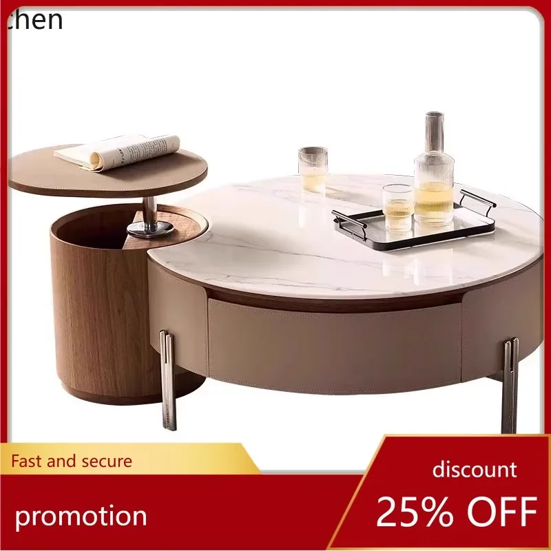 Mesa de centro W5.19 para sala de estar, elevatória, para apartamento pequeno, moderna, de luxo leve, criativa e para momentos de lazer.