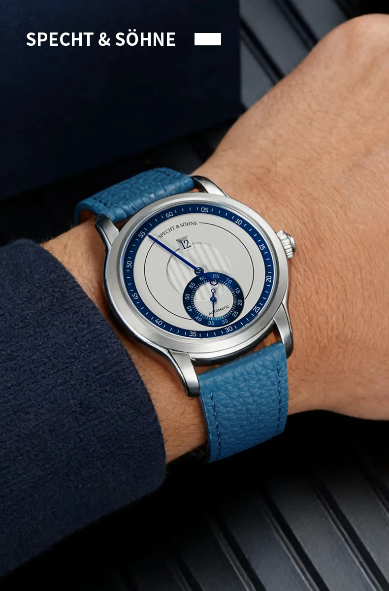 2026 Newly designed Specht & Söhne Men Automatic Watch 39mm Jumping Hour Mechanical Wristwatch Sapphire Crystal Reloj Hombre - view 5