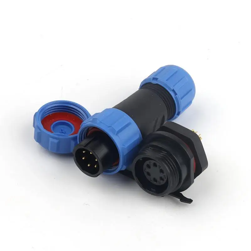 Connecteurs étanches SP13 IP68, prise mâle femelle, écrou arrière, Type de soudage, connecteur rapide 2/3/4/5/6/7/9 broches, appareils ménagers