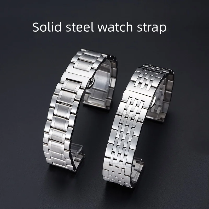 

2pcs 20mm 22mm High Quality Solid Stainless Steel Watch Strap Metal Butterfly Folding Watch Clasp for Universal Watch Band