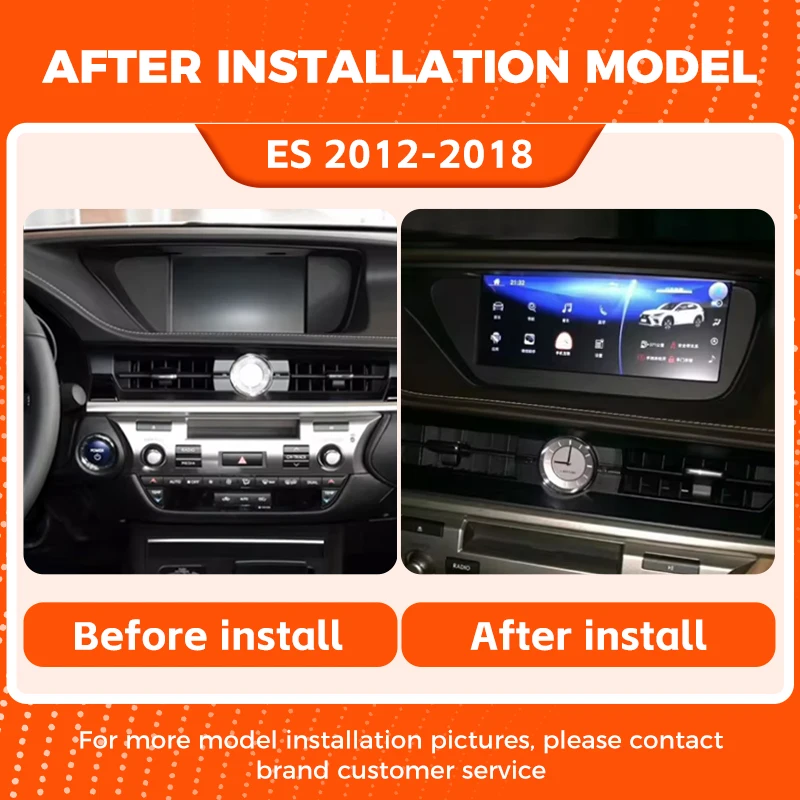 Android Auto CarPlay Car Radio For Lexus ES ES300 ES250 ES350 ES300h 2012-2018 Touch Screen Multimedia Player GPS Navigation