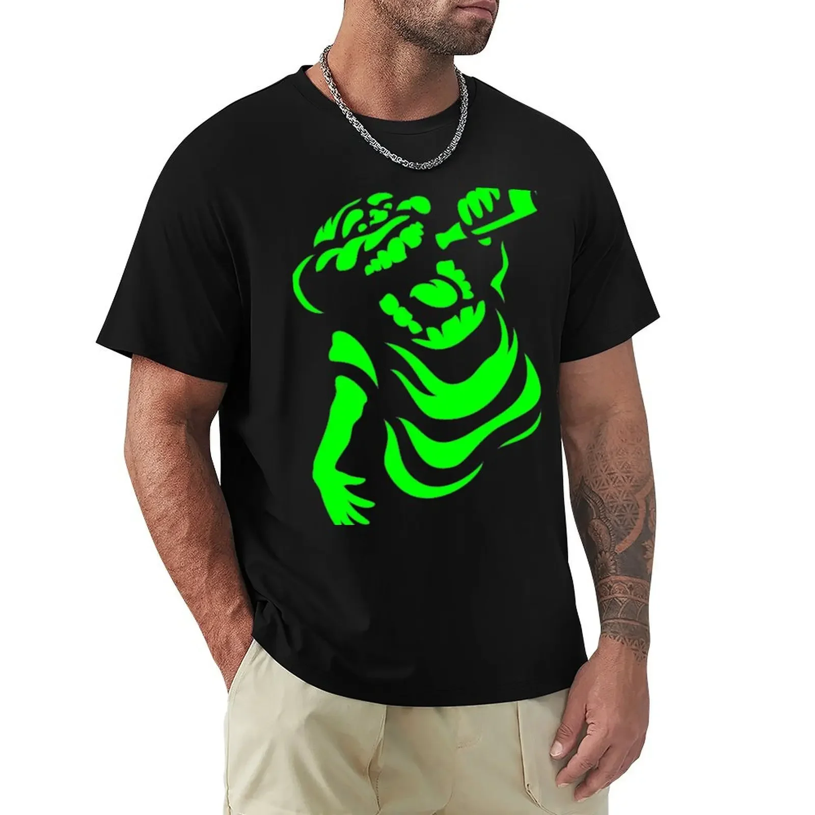 Slimer, Ghostbusters T-Shirt anime clothes summer top t shirts for men