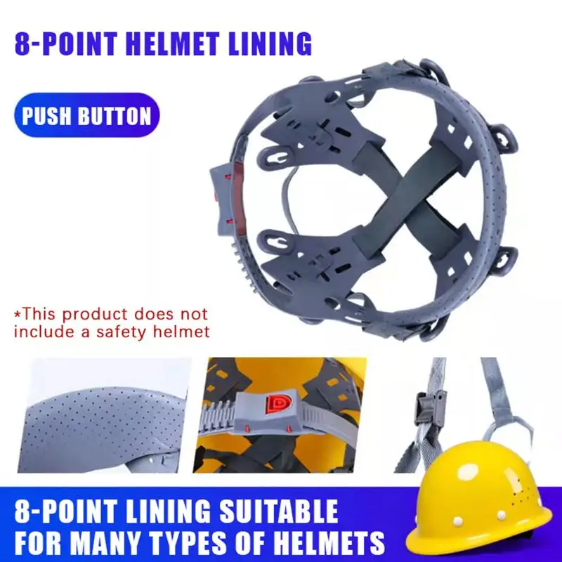 Lightweight Hats Safety Hard Hat Suspension Bumpsproof Attachment Bruisesproof Head Protection Adjustable Hard Hat Shell Insert