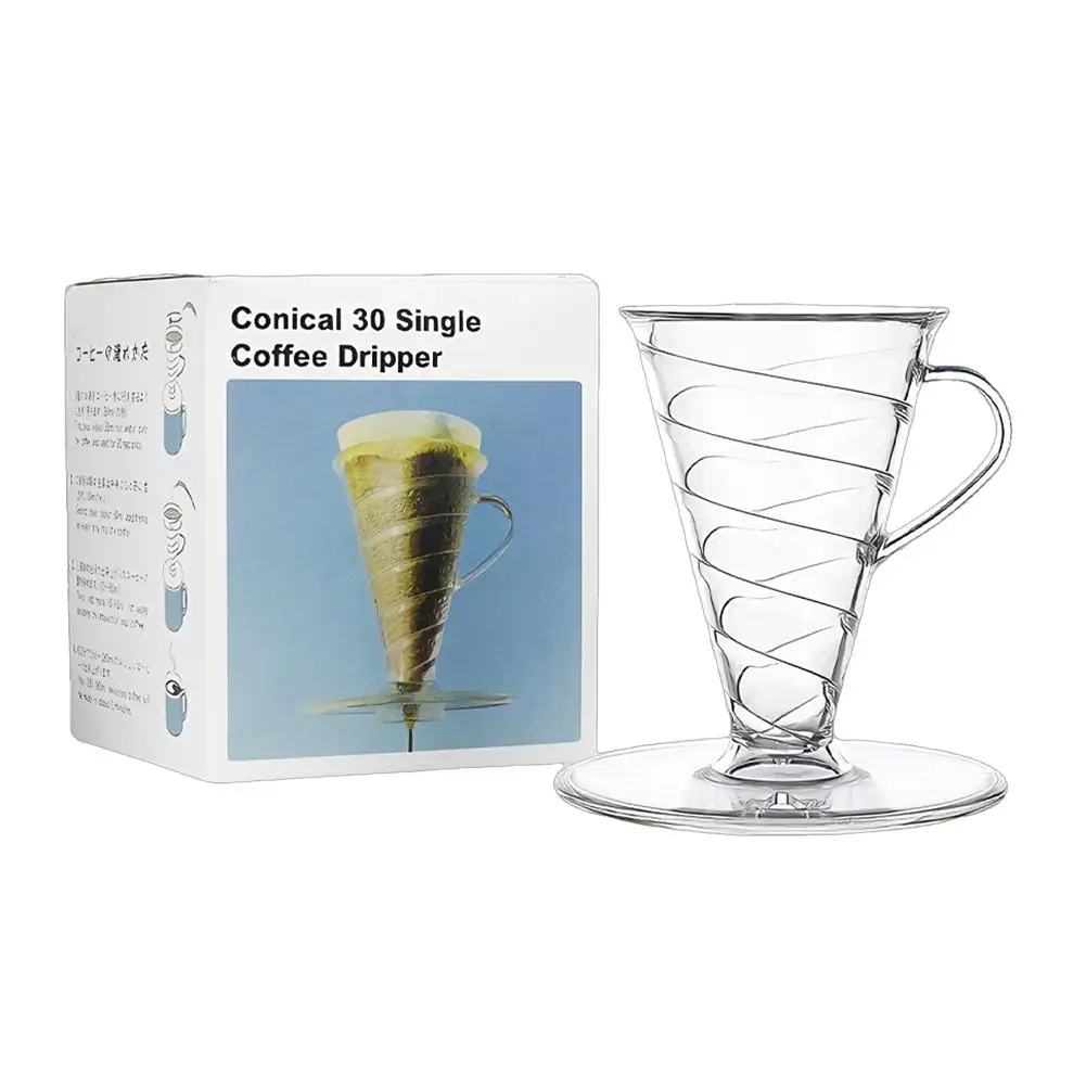 Coffee Filter Conical 30pcs Coffee Dripper Hand Brew Coffee Filter Cup V Funnel Drip Filter Cup Coffeeware Barista Tools