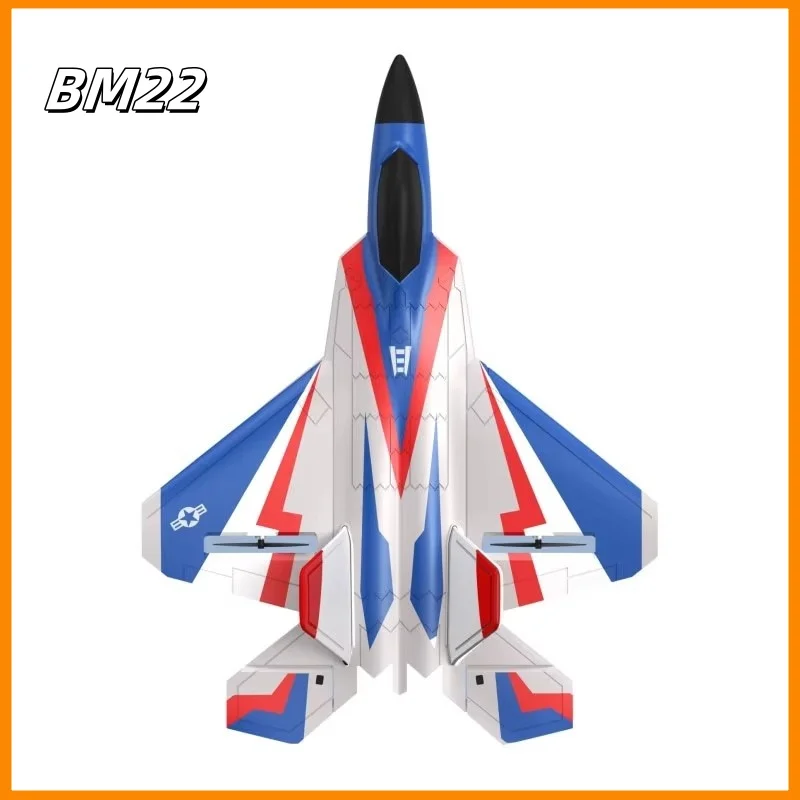 New Large F22 Fighter Bm22 Four Channel Fixed Wing Remote Control Foam Flexible Material Three Modes Electric Model Glider