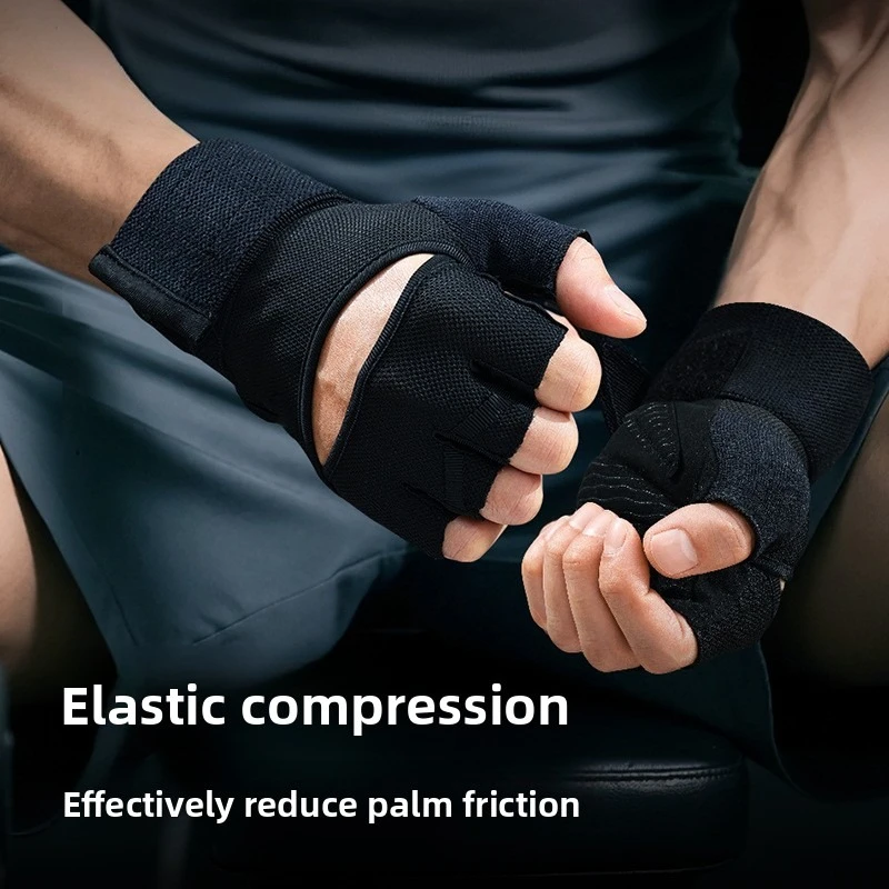 قفازات حماية المعصم الرياضية للياقة البدنية للرجال والنساء لليوجا غير قابلة للانزلاق ومقاومة للاهتراء ومضادة للشرنقة وتدريبات معدات البار الأفقي #3