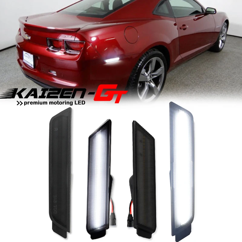 Front Amber Rear Red LED Bumper Side Marker Indicator Lights Fender Flare Light For 2010-2015 Chevrolet Camaro Turn Signal Light