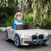 Homcom Electric Car for Children 37-72 Months with Mp3 Music 115X67X45 cm White