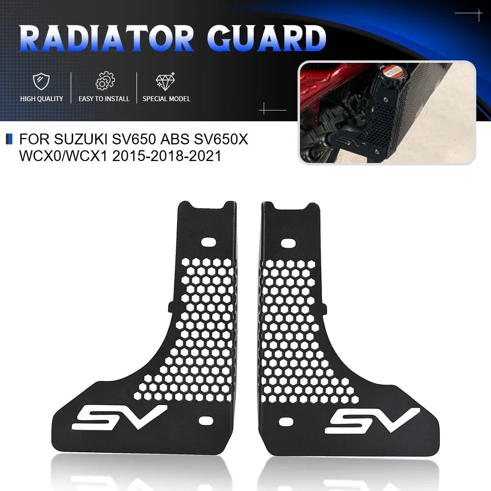 

For SUZUKI SV650 ABS SV650X WCX0/WCX1 2015-2018-2021 Motorcycle CNC Accessories Radiator Guard Grille Cover Protector Protection