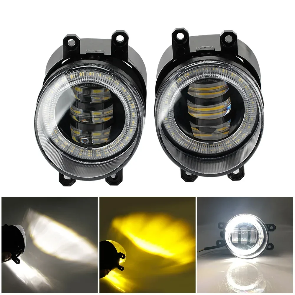 

2PCS High Definition Halo Ring Led Fog Light Bulbs for Toyota Modification