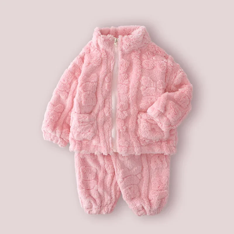 

New Winter Baby Boys Clothes Children Thick Warm Jacket Pants 2Pcs/Sets Kids Girls Clothing Toddler Costume Infant Tracksuits