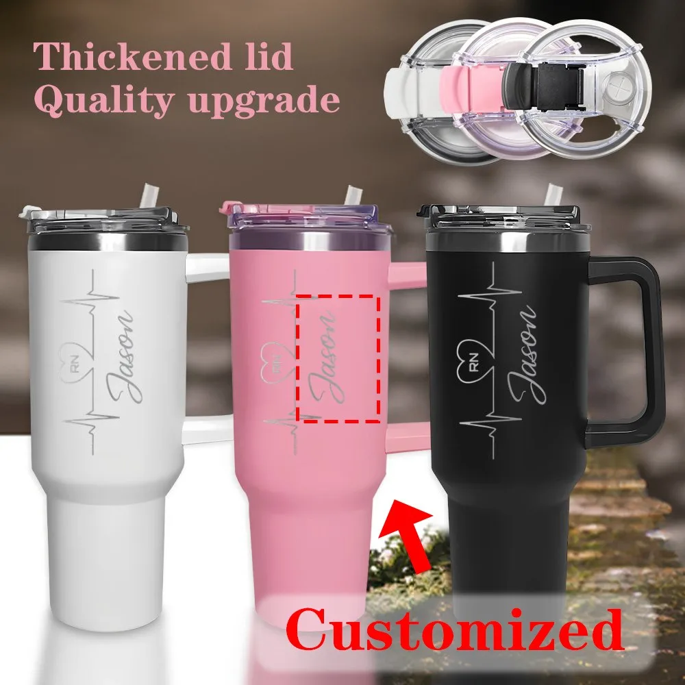 Vaso Térmico Personalizado de Acero Inoxidable de 40 oz, Taza de Café Aislada, Regalo Médico para Doctor, Enfermera, Amigo, Cumpleaños, Navidad, Agradecimiento