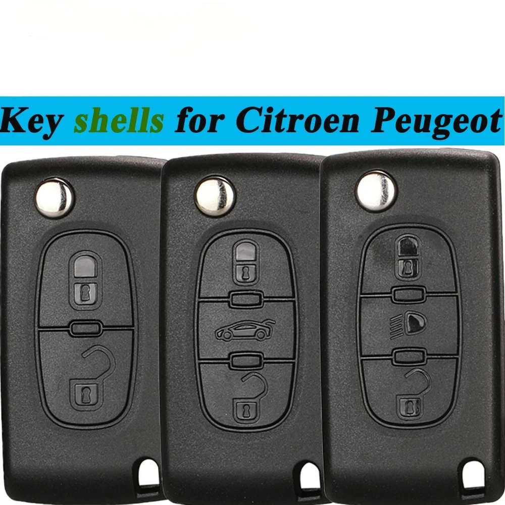

Корпус выкидного ключа Citroen VA2 ce0523 ce0536 HU83 для C2 C3 C4 C5 C6 Xsara Berlingo, а также для Peugeot 207 307 308 407 607