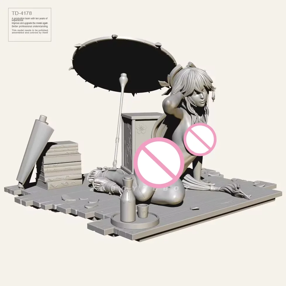 

Japanese Mika Girl Resin Soldier 1/24 Resin Figure Model Kit Assemble Miniatures Unassembled Unpainted Collecting Hobby Toys