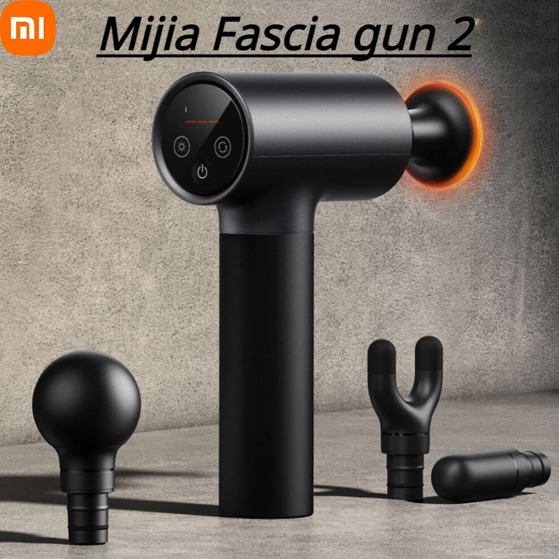 Xiaomiss Mijia Fascia Gun 2 3 Gears Heat 4 Modes Intelligent Dual State2540mAh Long Endurance Massage Muscle Shoulder Relaxation