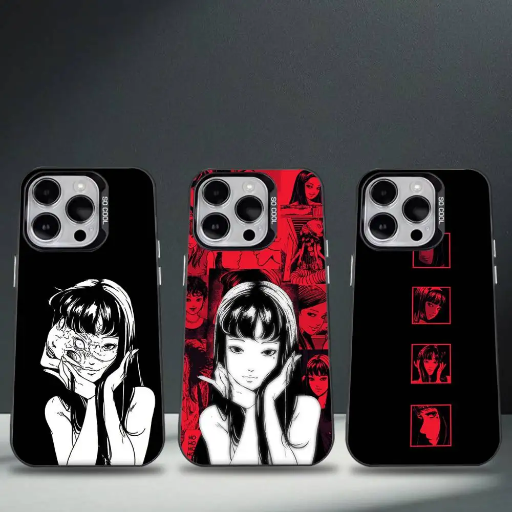 

Comics J-Junji Ito T-Tomie Phone Case For iPhone 17,16,15,14,13,12,11,Pro,Max,Plus,E,Air,Mini Black Tpu Cover