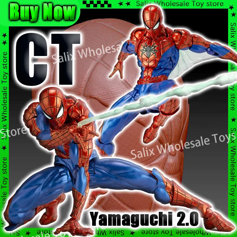 New Ct Toys Spiderman Amazing Yamaguchi Spider-Man 2.0 Figure Agent Anti Venom Mafex Shf Anime Action Figure Customized