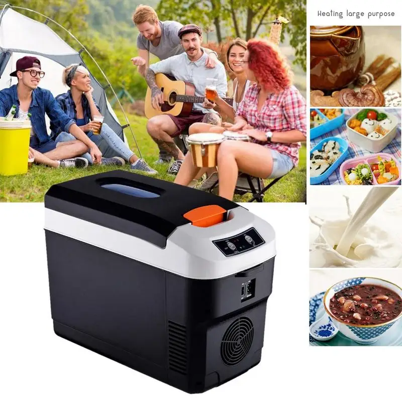 10L Car Home Refrigerator Fridges 12/24V Freezer Cooler Heater Keep Warm Fresh For Car Home Picnic Camping US/EU 220-240V