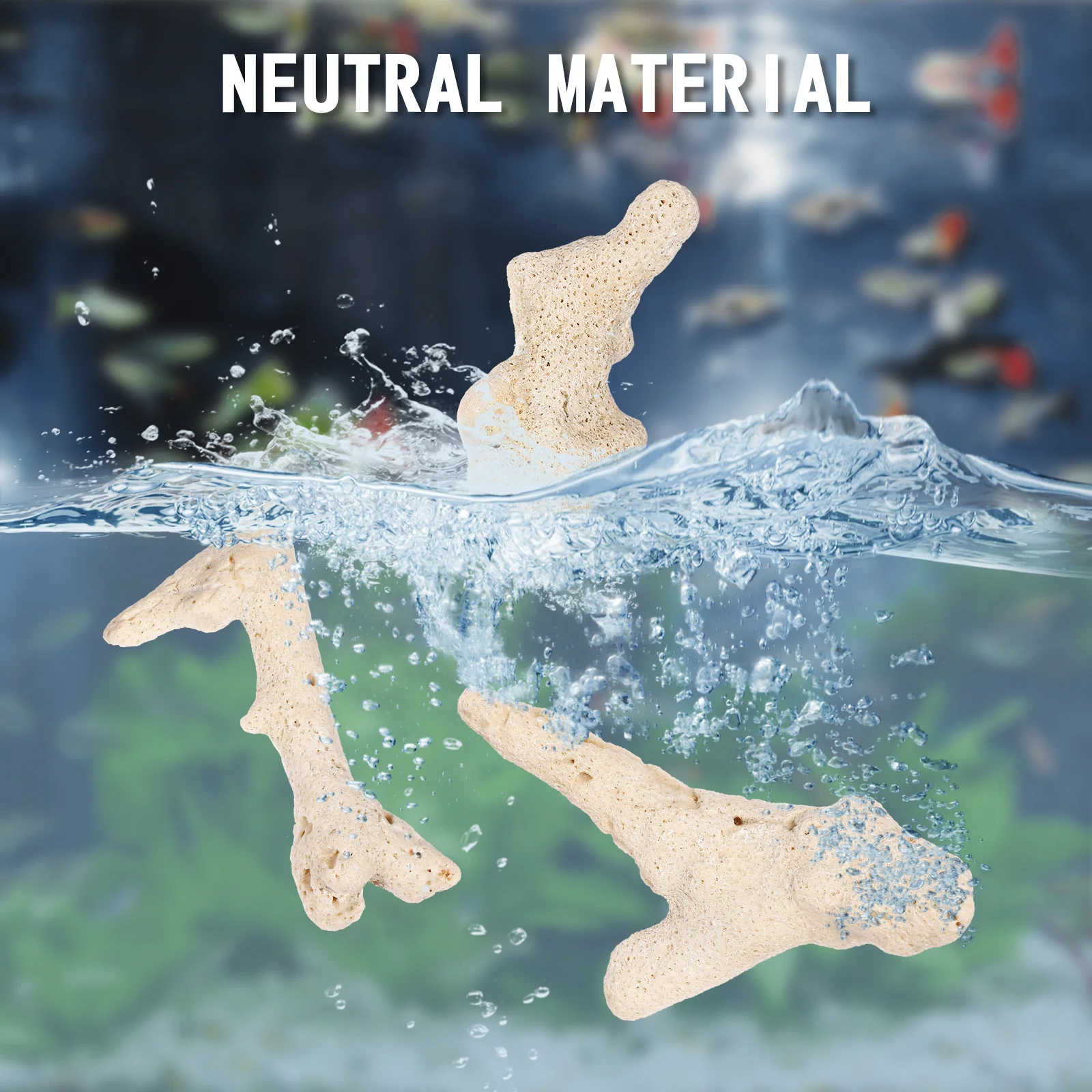 

500G Coral Sand Substrate 3-10Cm Premium Aquarium Stones for Fish Tank Decoration Natural Crushed Rocks Landscape Filter