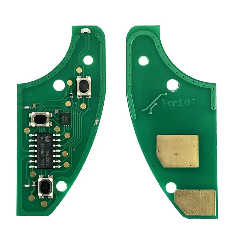 Alfa Romeo Remote Fob Uncut SIP22 블레이드, 3 단추 플립 자동차 키 교체, 433MHZ ID48 칩, FCCID 147 156 166 GT, CN092007