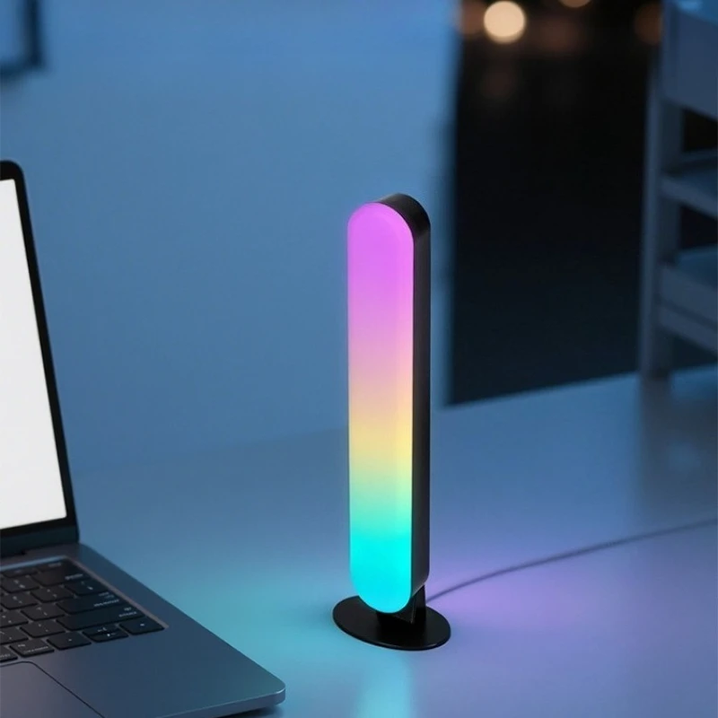 الملونة RGB المزاج ضوء اتصال بلوتوث LED أضواء المحيطة غرفة المعيشة بار غرفة نوم المزاج مصباح ديكورات المنزل مصابيح الليل