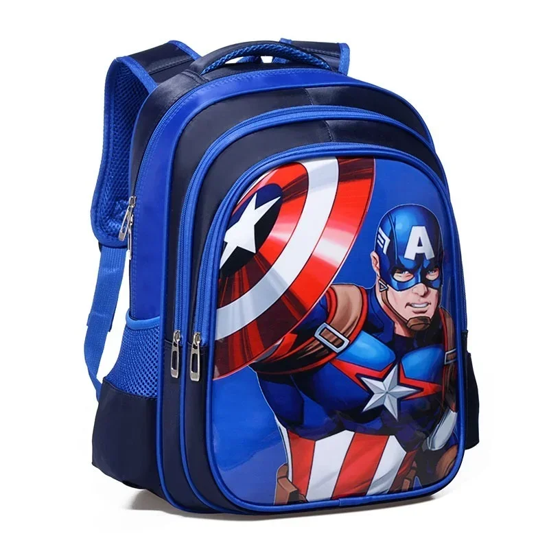 Marvel Avengers Anime Backpack Iron Man Captain America Cartoon Children Backpacks Spiderman Student Water Proof School Backpack