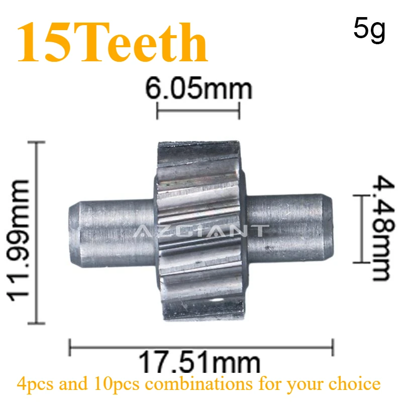 AZGIANT 15T per Dodge Grand Caravan 2001 2002 2003 2004 2005 2006 2007 Auto Wing Fold Specchio Retrovisore Esterno Ingranaggio Motore 4/10 pezzi