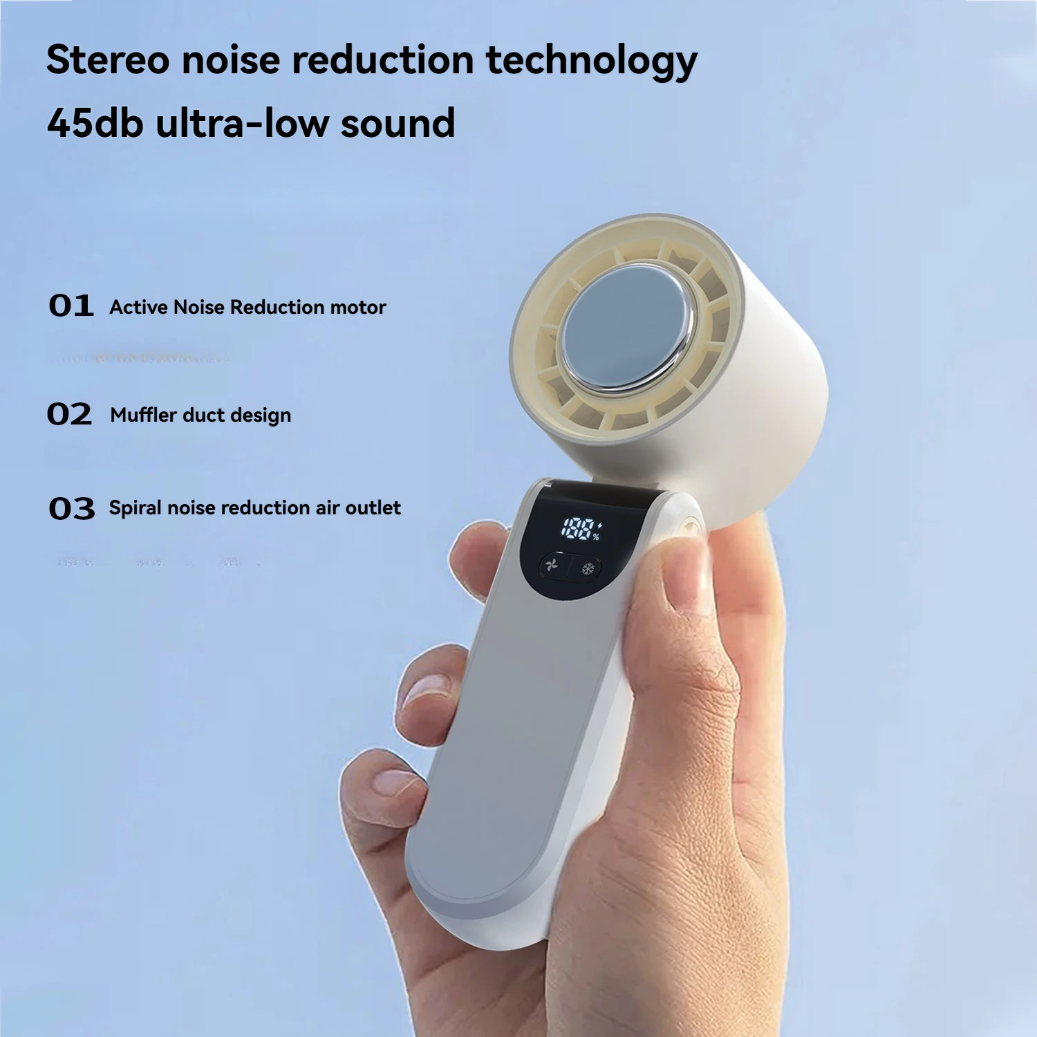 25-летний новый турбо-сильный холодный компресс Ручной вентилятор Высокоскоростной холодильный подвесной складной портативный вентилятор на шее