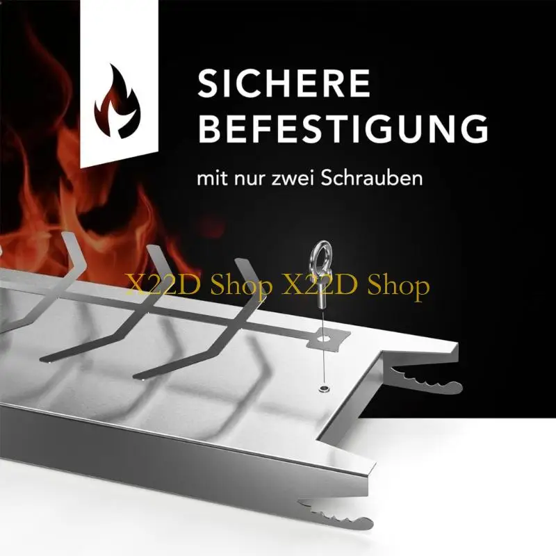 X22D Reliable Metal Barbecue Sheet With slanted Stand For Balanced Heat Spread