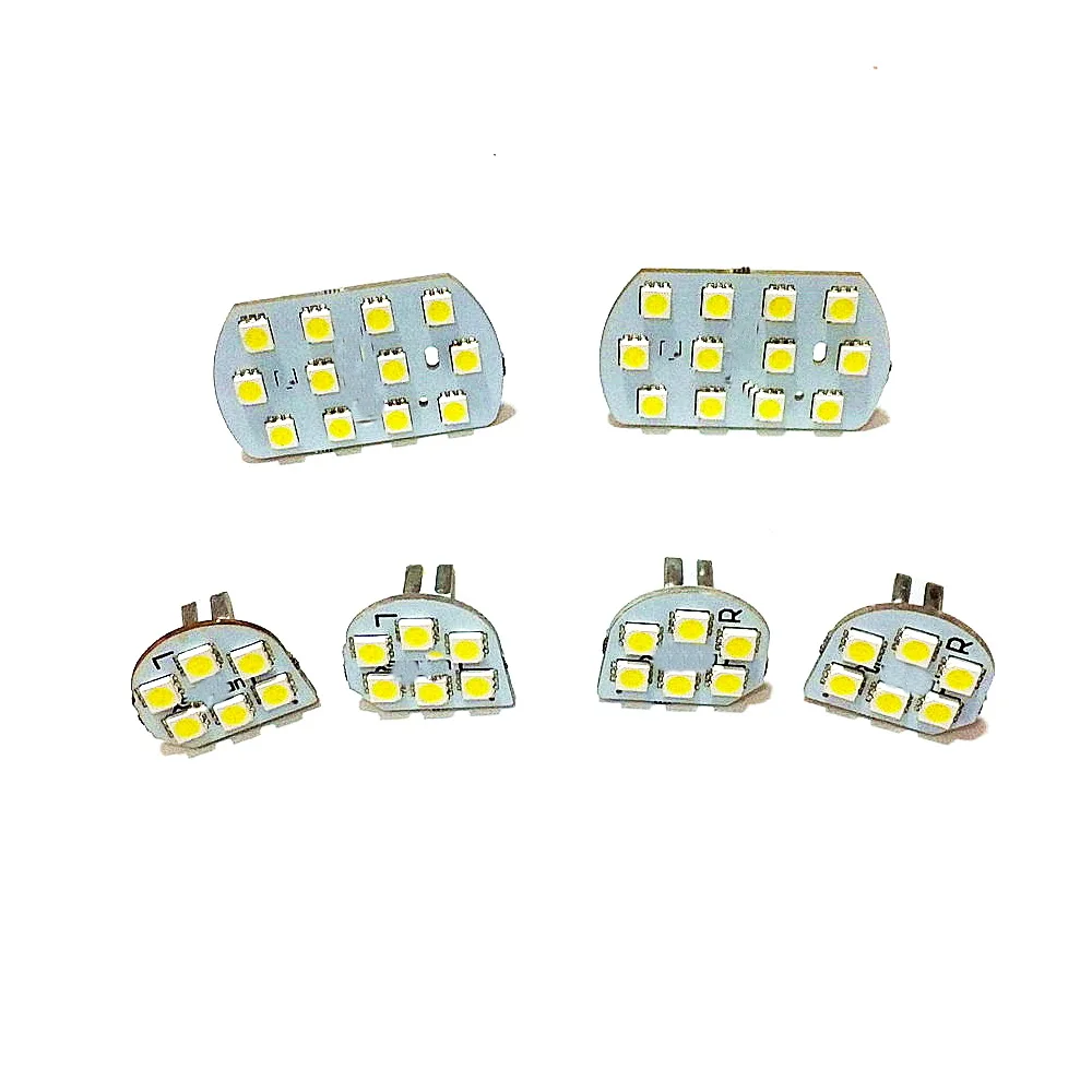 

July King LED Interior Reading Lights Case for Peugeot 206 307 308 408 Citroen C2 C5 Sega etc, 6 pcs/set, 6000K 5050 SMD 60LEDs